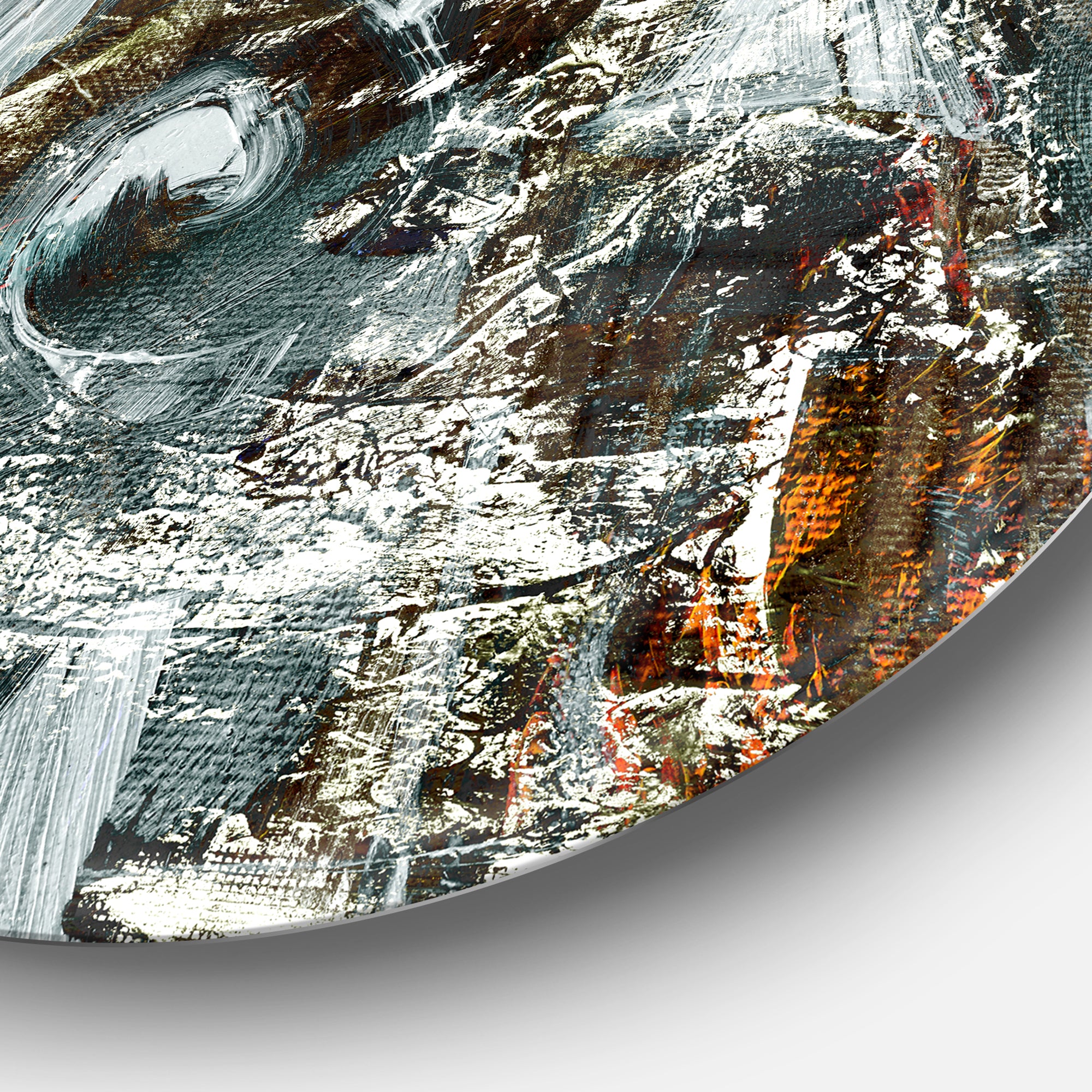 Contemporary Abstract Design' Abstract Circle Metal Wall Art