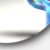 Fantastic Abstract Illustration' Disc Contemporary Circle Metal Wall Art