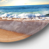 Sea Sunset' Disc Seascape Photography Circle Metal Wall Art