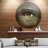 Aging Eyes' Disc Abstract Circle Metal Wall Art