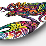 Cheerful Scorpion' Disc Animal Circle Metal Wall Art