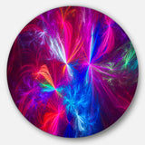Christmas Fireworks Red' Disc Large Contemporary Circle Metal Wall Arts