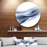 Glittering Light Blue Pattern' Disc Abstract Circle Metal Wall Art