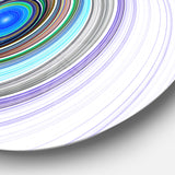 Endless Tunnel Purple Ripples' Disc Abstract Circle Metal Wall Art
