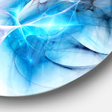 Blue Nebula Star' Disc Abstract Circle Metal Wall Art