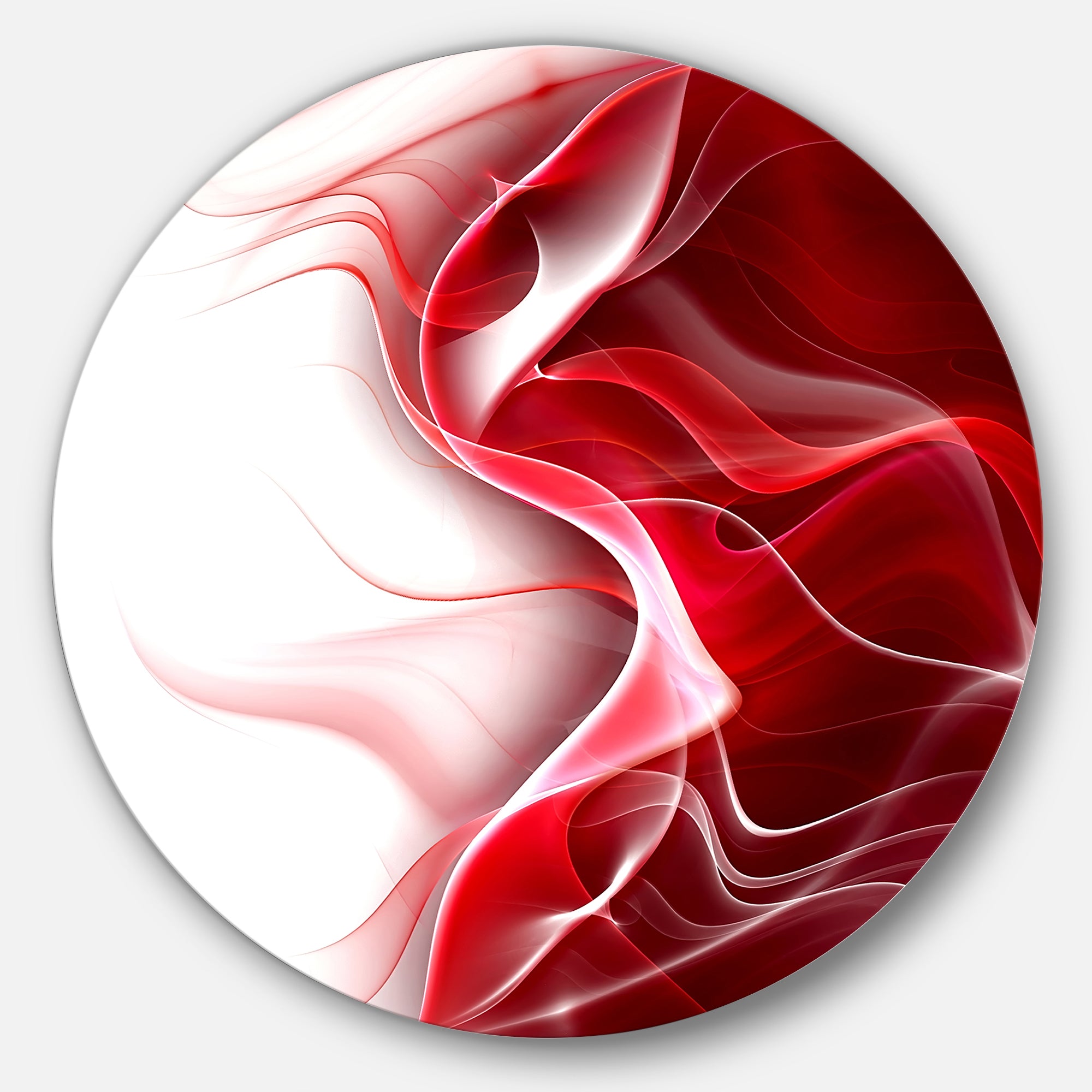 3D Fractal Abstract Design' Abstract Circle Metal Wall Art