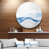 3D Wave of Water Splash' Abstract Circle Metal Wall Art