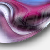 Beautiful Texture of Blue Purple' Large Abstract Circle Metal Wall Art