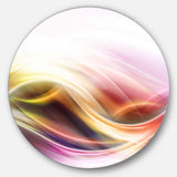 Elegant Light Color Pattern' Abstract Circle Metal Wall Art