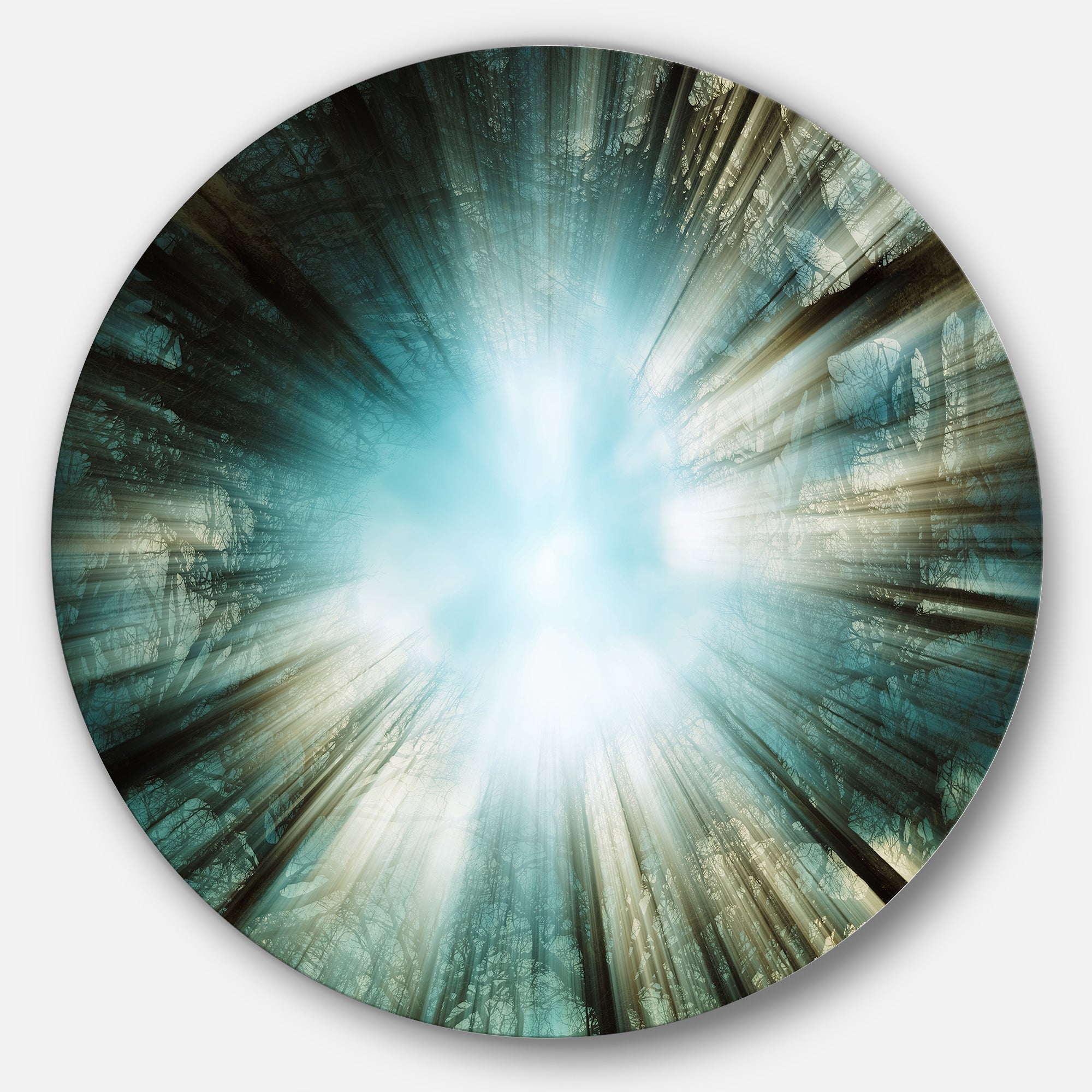Light From Sky' Abstract Circle Metal Wall Art