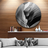 Lower Antelope Canyon' Landscape Photo Circle Metal Wall Art
