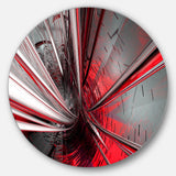 Fractal 3D Deep into Middle' Abstract Circle Metal Wall Art