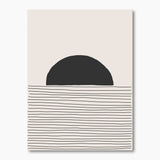Minimal Geometric Lines And Circle V Wall Art