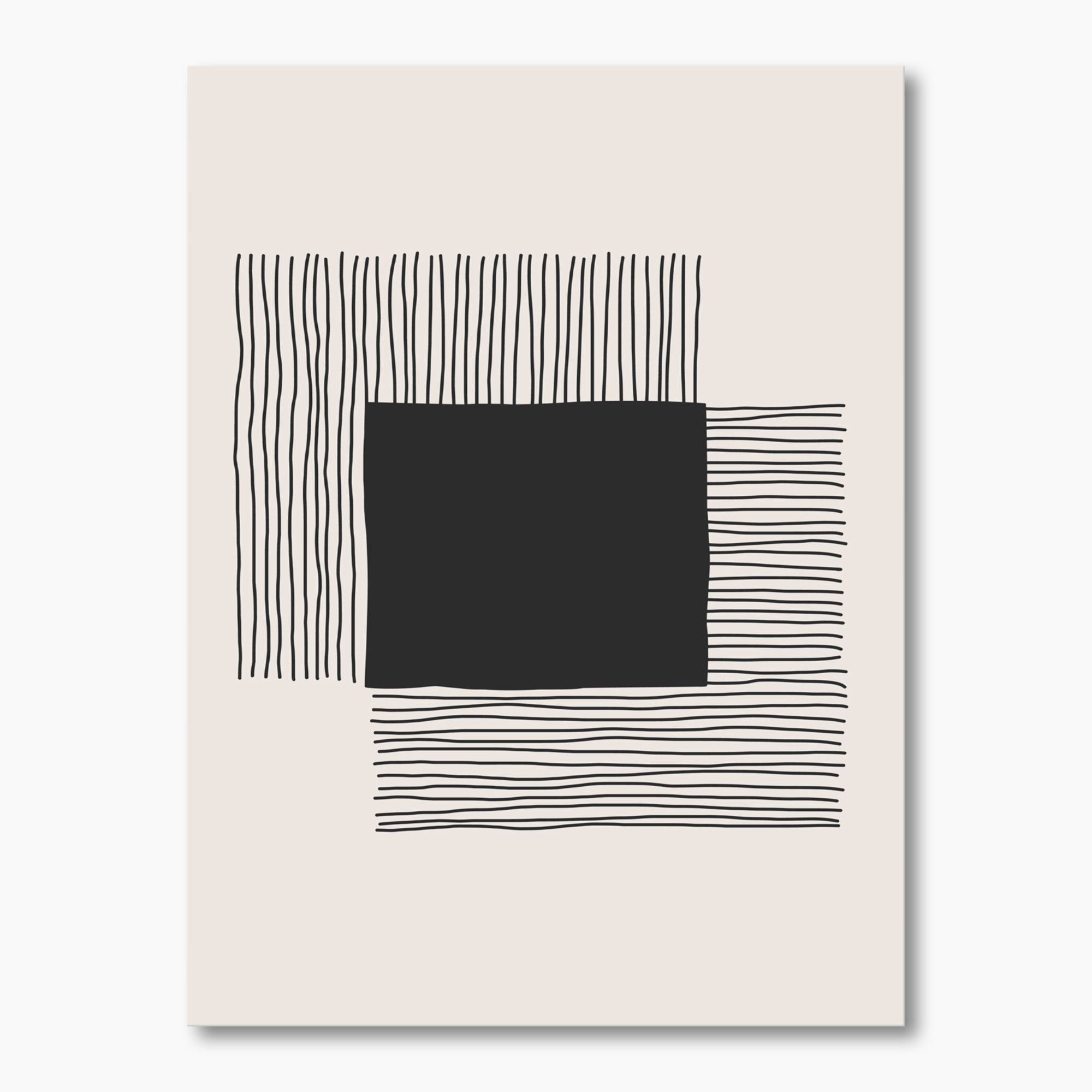 Minimal Geometric Lines And Squares VI Wall Art