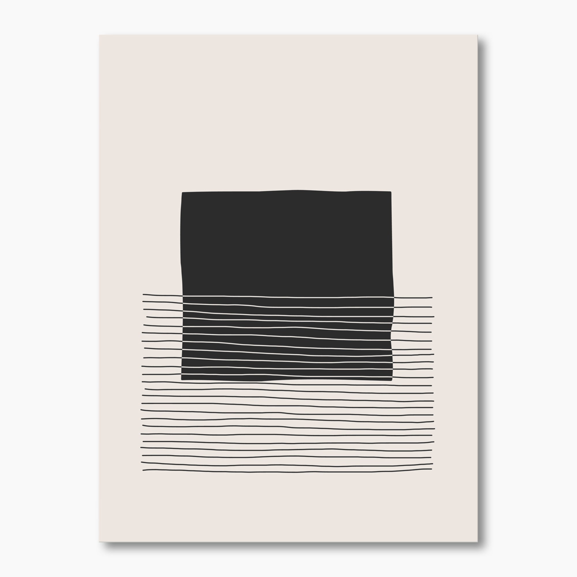 Minimal Geometric Lines And Squares VIII Wall Art