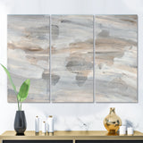 Designart 'Misty World Map' Glam Map Canvas Artwork - 36x28 - 3 Panels