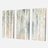 Designart 'A Woodland Walk into the Forest III' Modern Farmhouse Canvas Art - 36x28 - 3 Panels