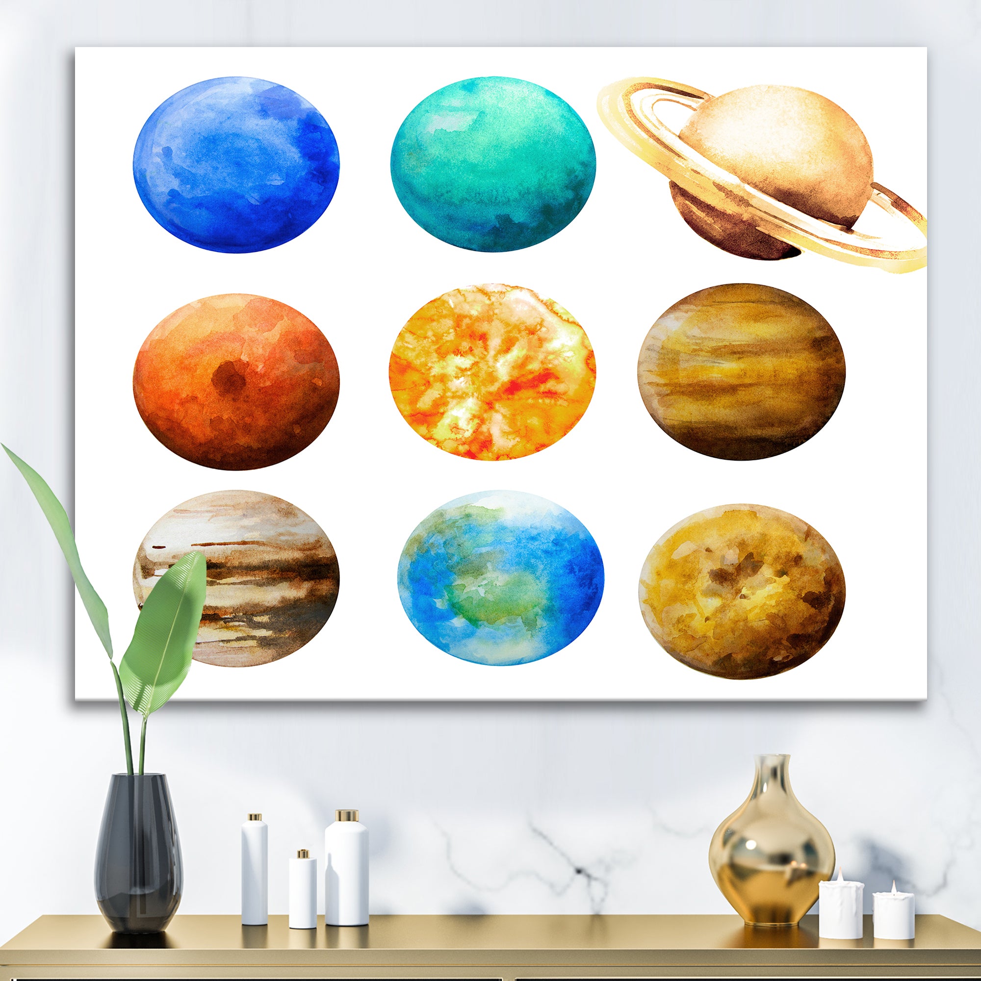 Various Planets In Orbit