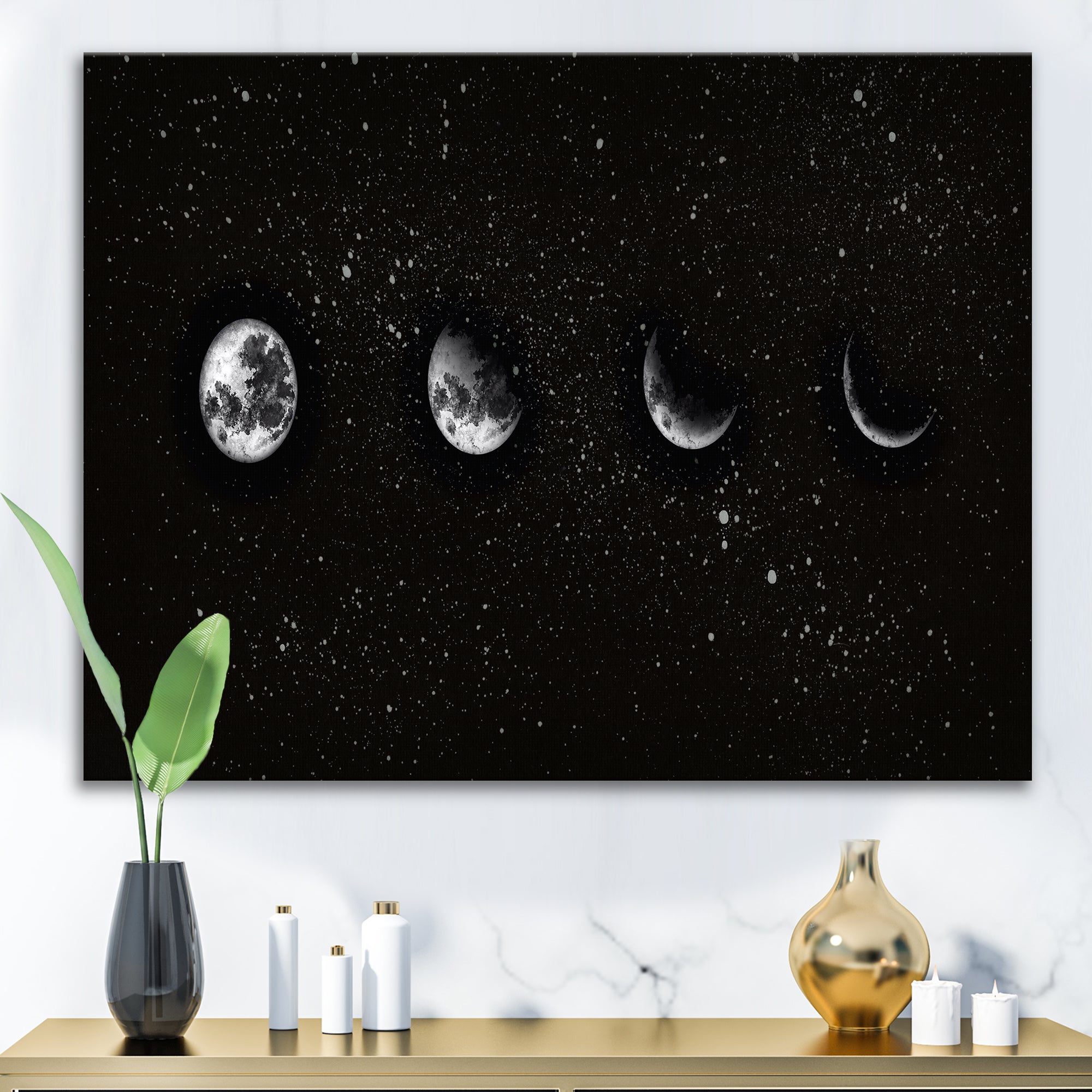 Moon Phases In The Night Sky