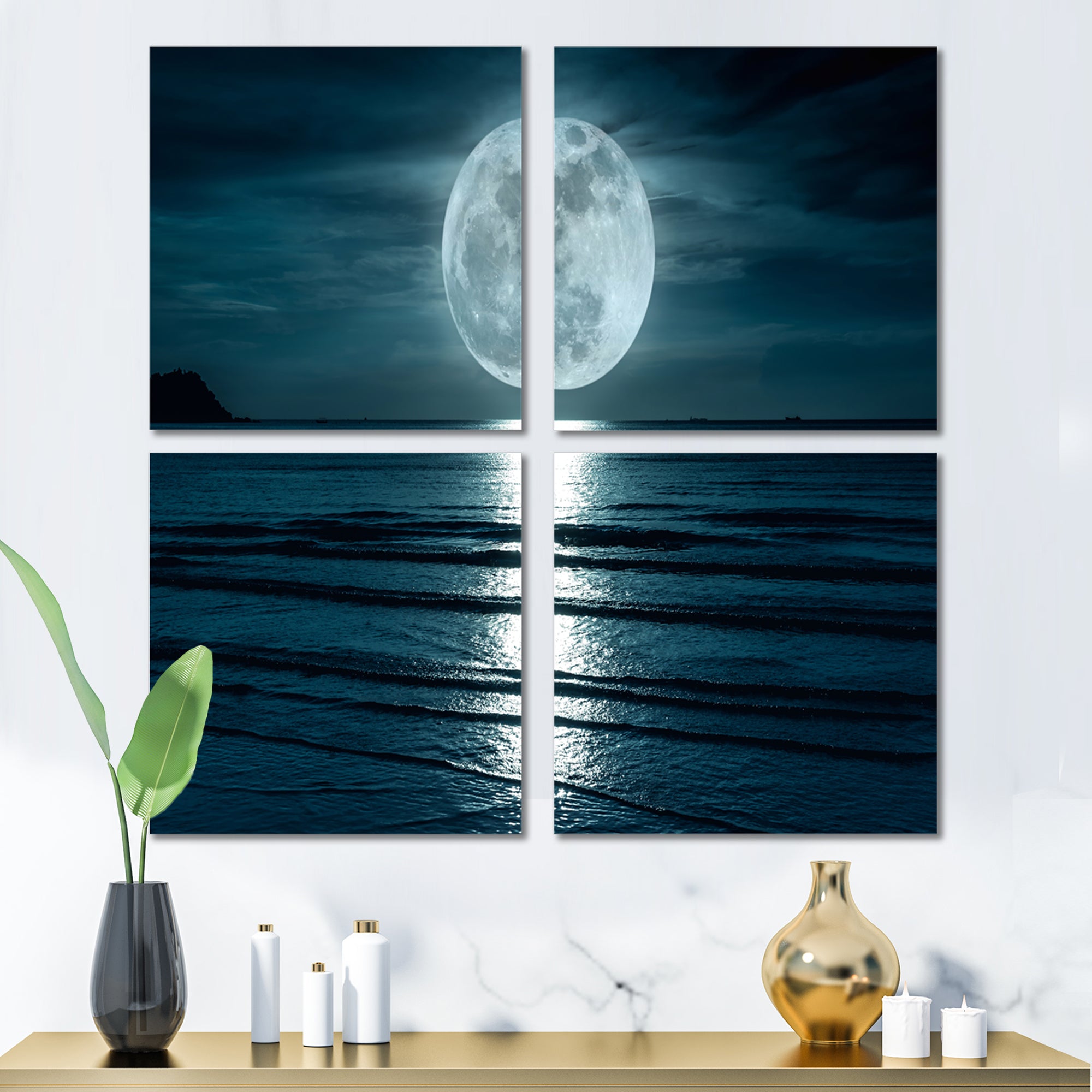 Super Moon Over The Sea I