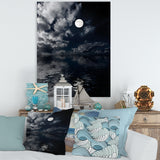 Full Moon In Cloudy Night Sky IV