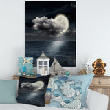 Full Moon In Cloudy Night Sky VI