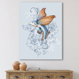 Flying Fish On Peonies