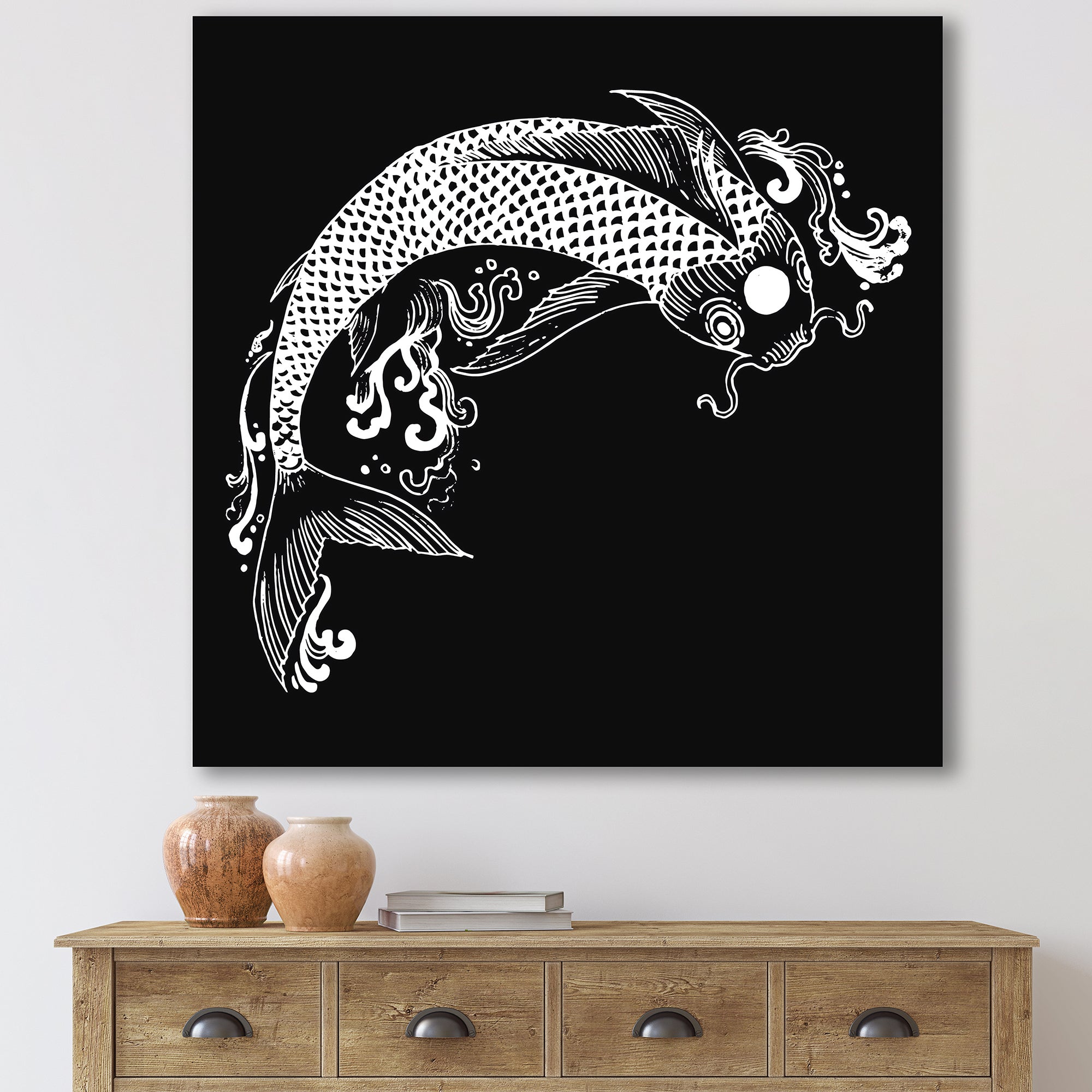 Chinoiserie Koi Fish I