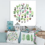 Cacti In Ceramic Pots In Gentle Tones II