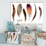 Exotic Vibrant Boho Feathers