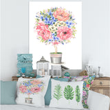 Flower Tree In A Pot With A Bow