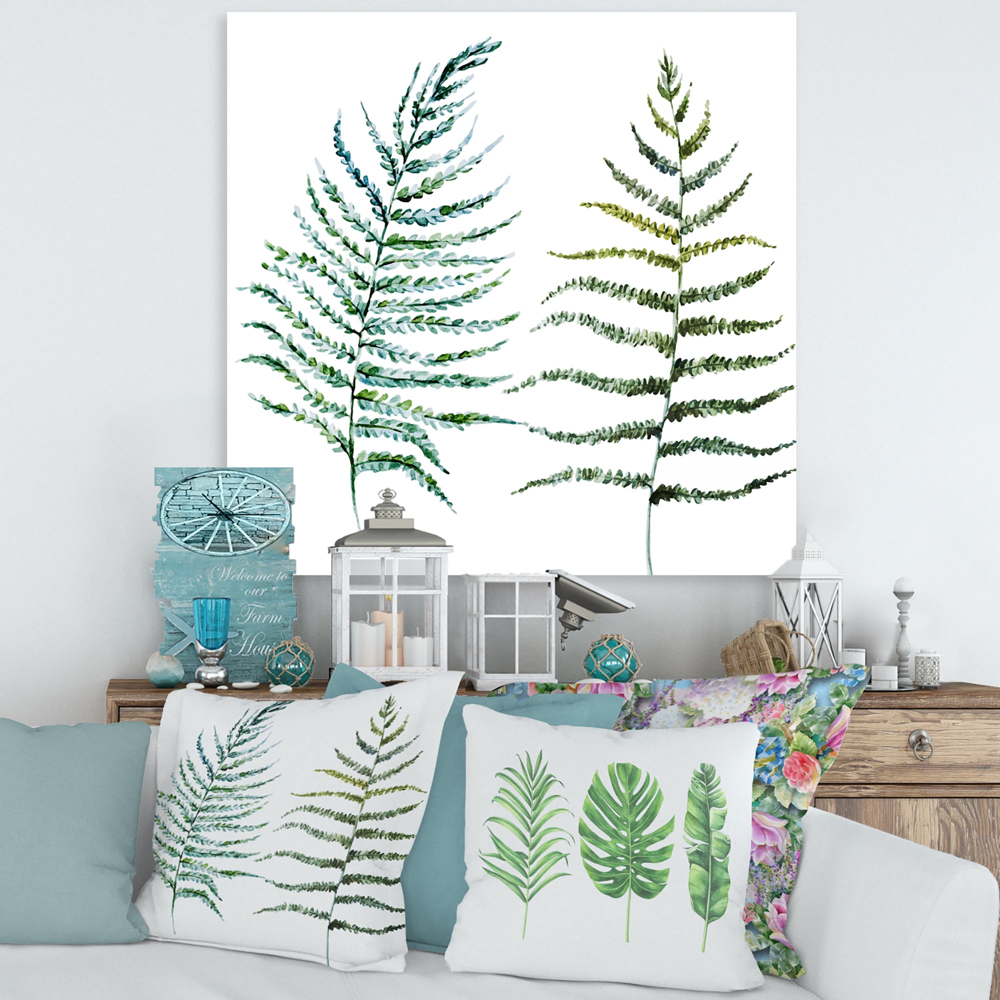 Two Fern Leaves