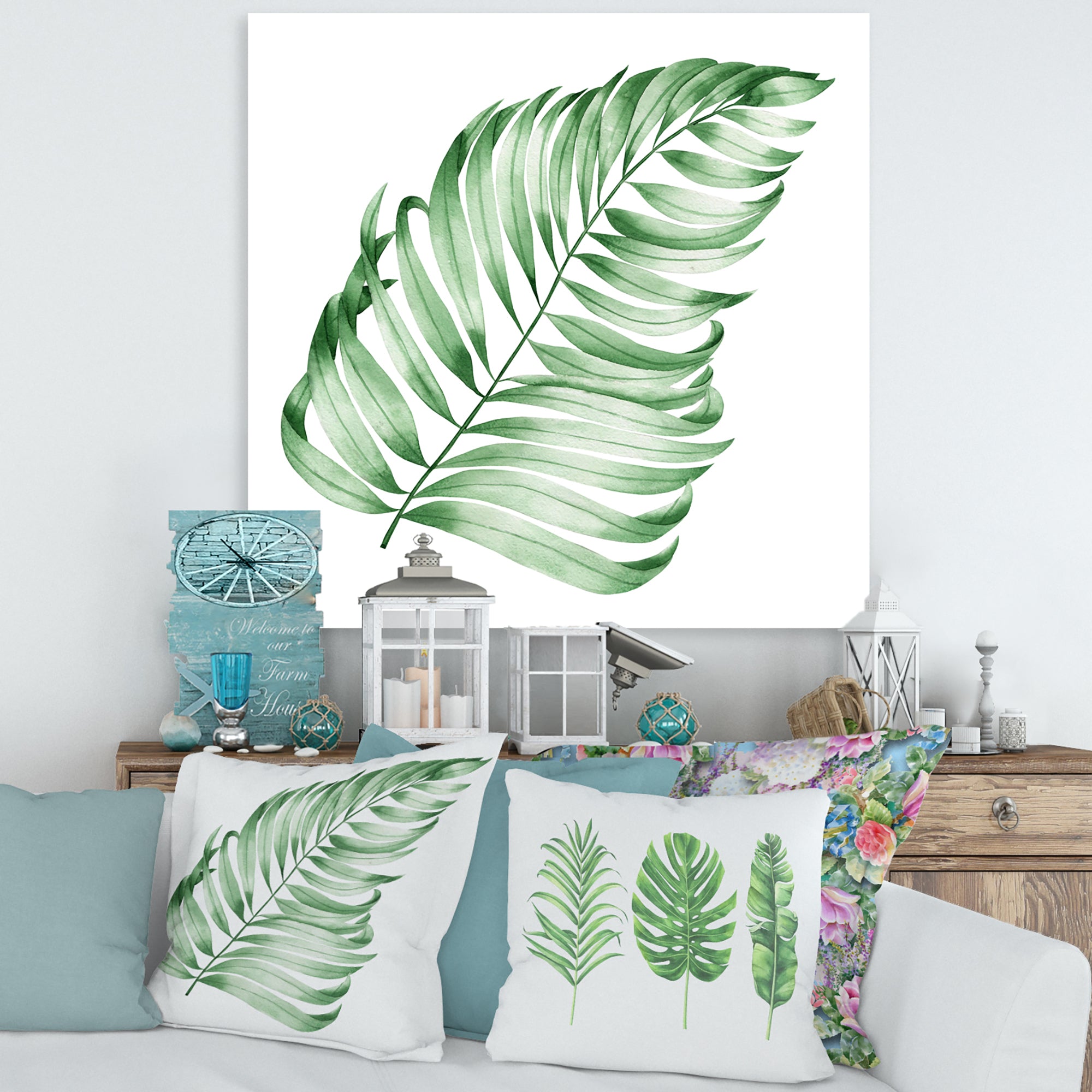 Tropical Leaf Of Monstera II