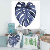 Tropical Blue Watercolour Leaves III