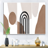 Abstract Shapes in Terracotta and Ivory Shapes II