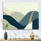 Abstract Geometric Landscape With Hills