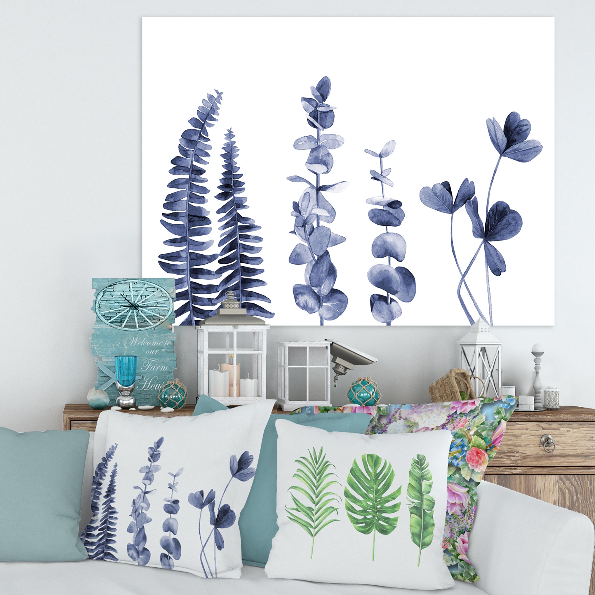 Navy Blue Eucalyptus I
