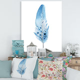 Blue Boho Feathers
