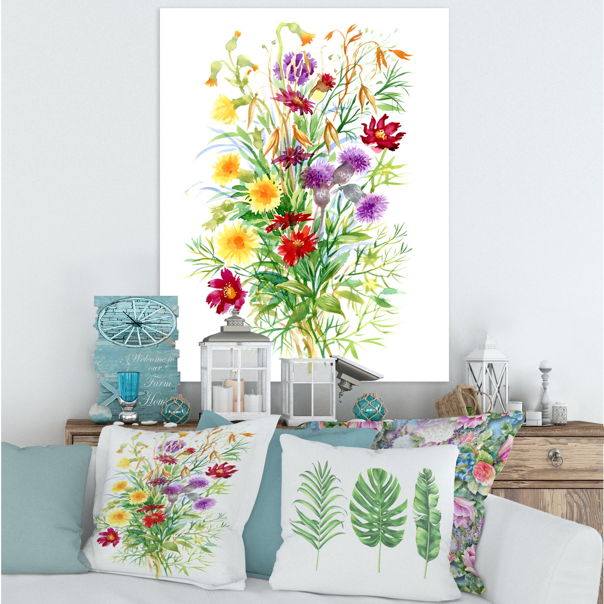 Colorful Wildflowers In Nature