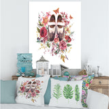 Vintage Oxford Shoes With Wildflowers