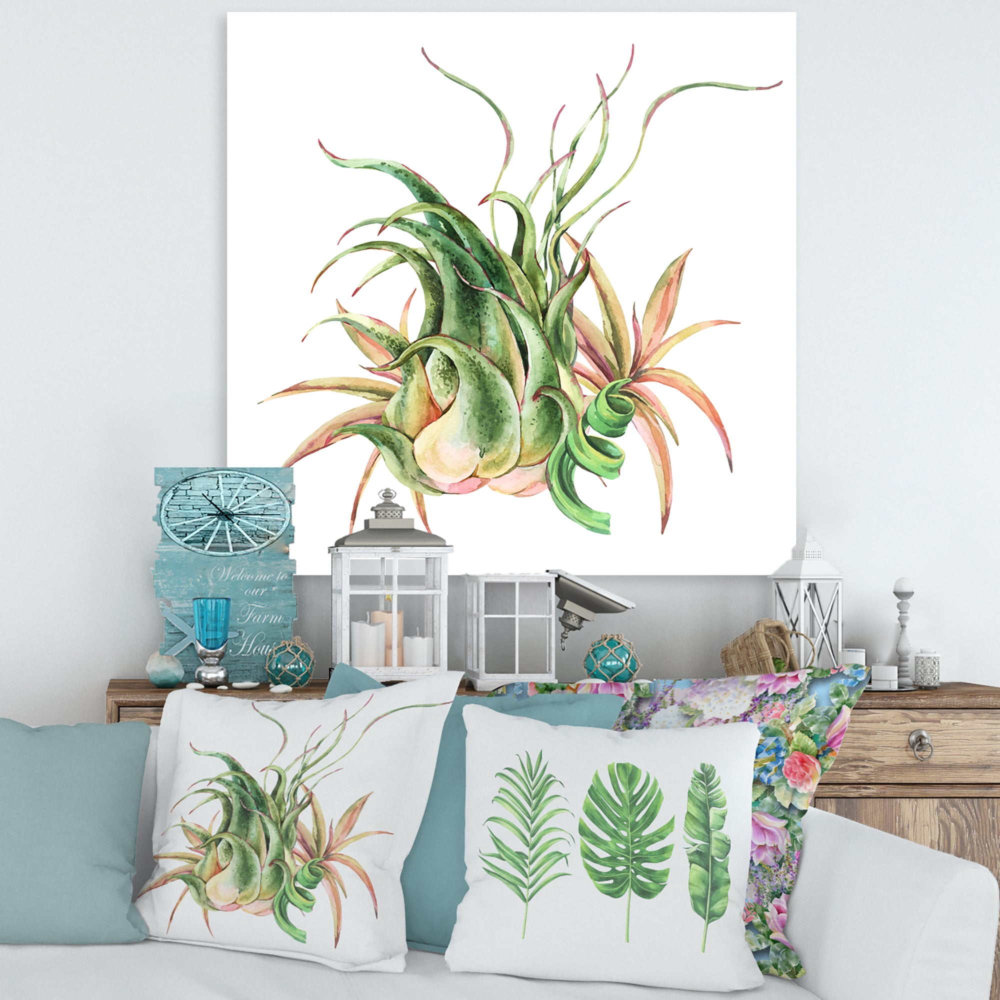 Tropical Leaves Air Plant Succulent