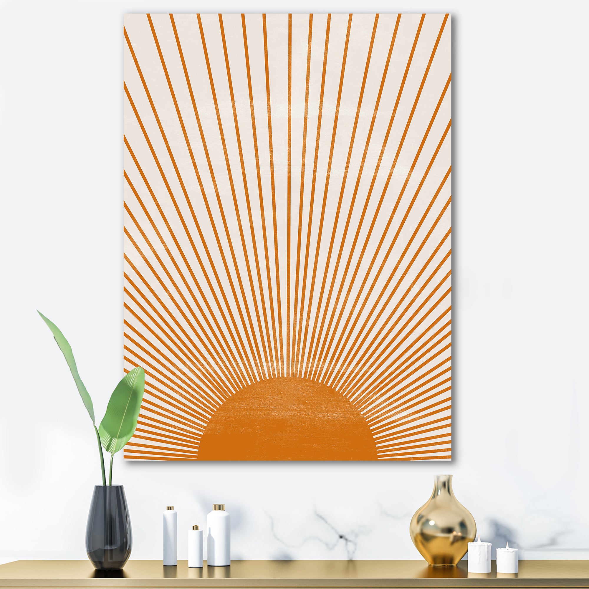 Orange Sun Print III Wall Art