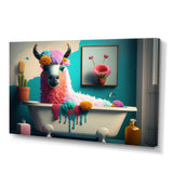 Funny Llama In The Bath IV