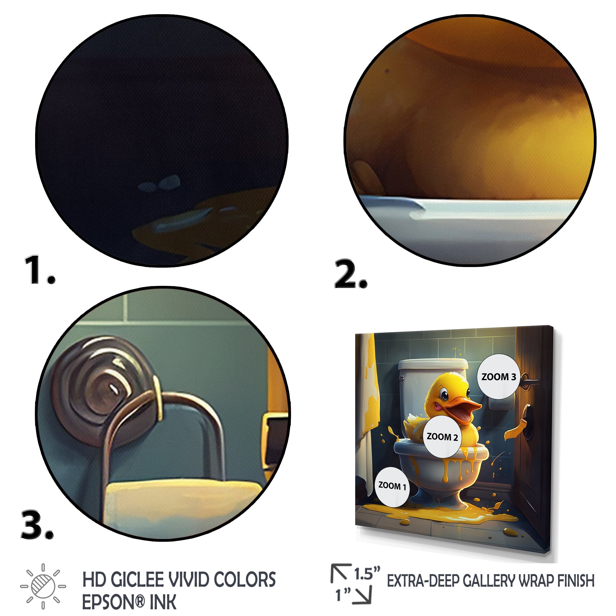 Funny Duckling Missed The Toilet II