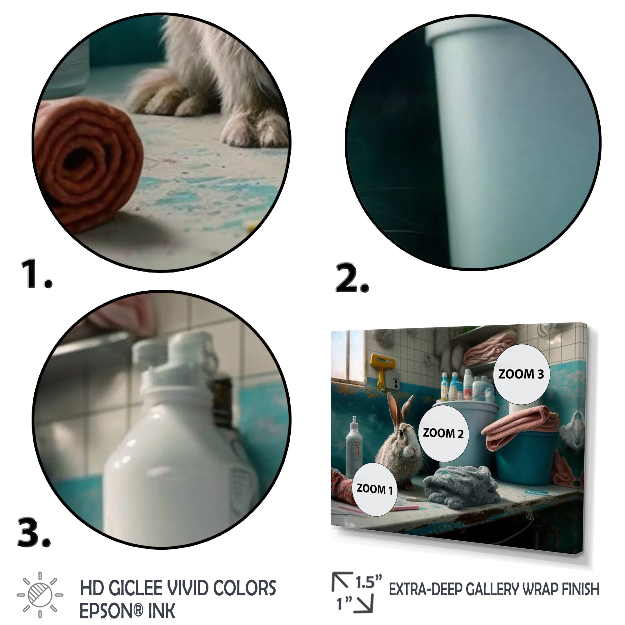 Funny Rabbit Doing Laundry II