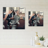 Goat On Toilet Reading News