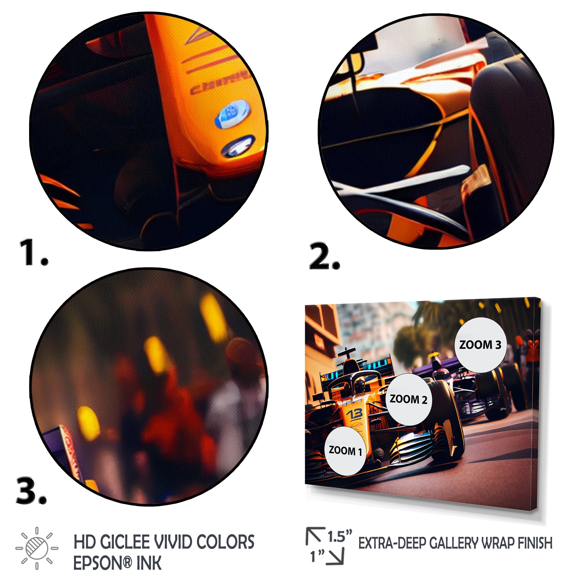 Racing car in Monaco GP XII