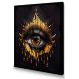 Black And Gold Liquid Eye I