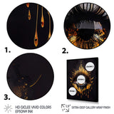Black And Gold Liquid Eye I