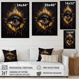 Black And Gold Liquid Eye I